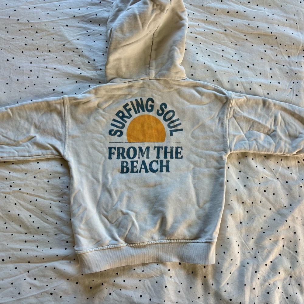 Zara Cream Surfing Soul Hoodie